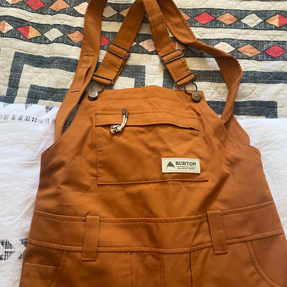 Burton Women's Avalon Bib Snowboarding Pant in True Penny XS - SOLD OUT - Picture 2 of 8